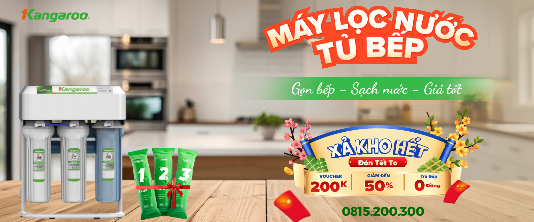 banner may loc nuoc tu bep kangaroo